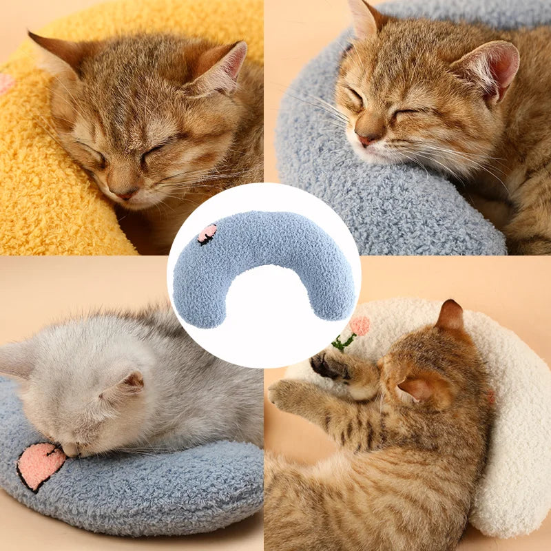  "Pet Neck Support U-Shaped Pillow for Cats and Dogs for Deep Sleep and Comfort"