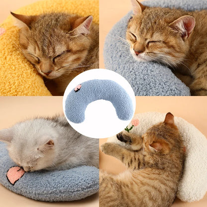  "Pet Neck Support U-Shaped Pillow for Cats and Dogs for Deep Sleep and Comfort"
